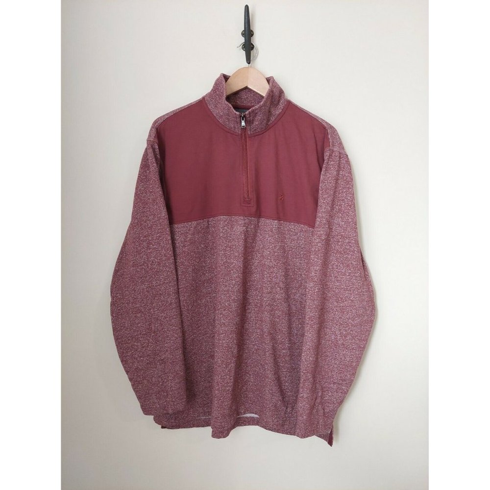 IZOD Men's Saltwater Classics 1/4 Zip Relaxed Pullover Sweater Sweatshirt